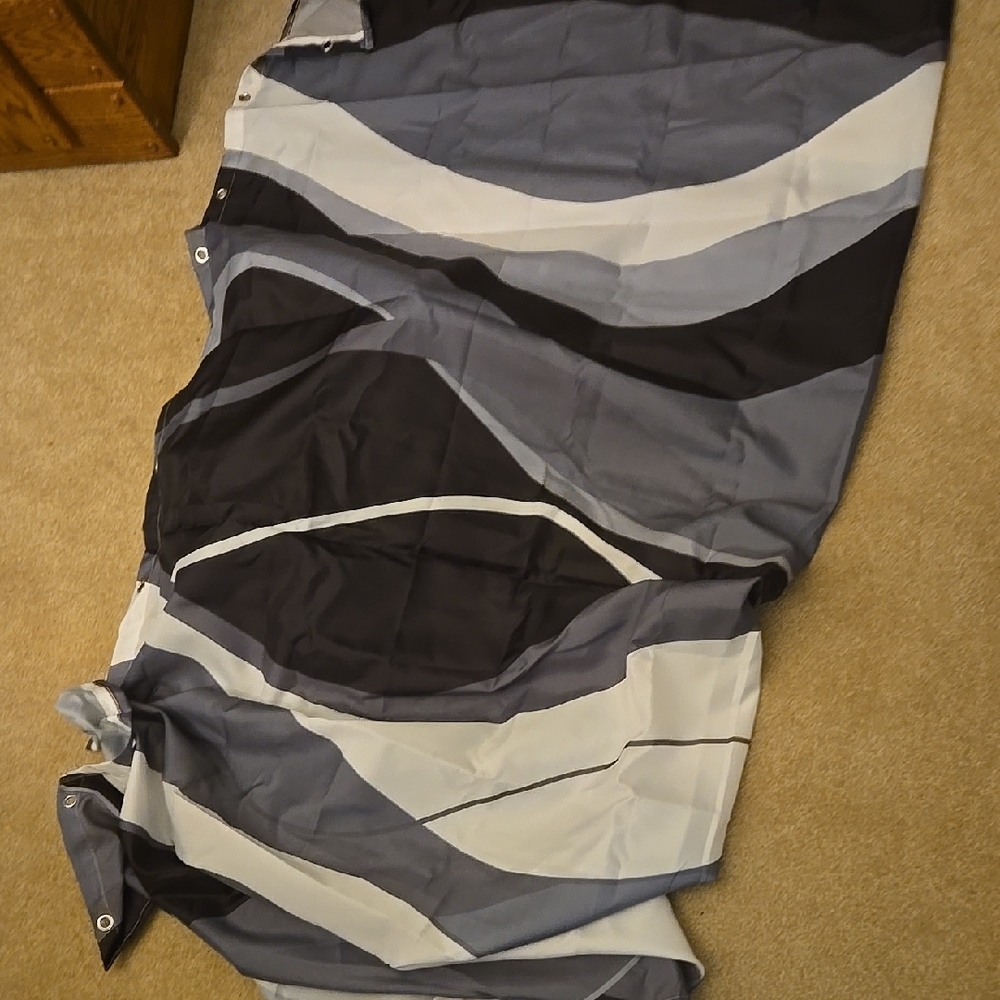 Stylish Black and Gray Patterned Dress